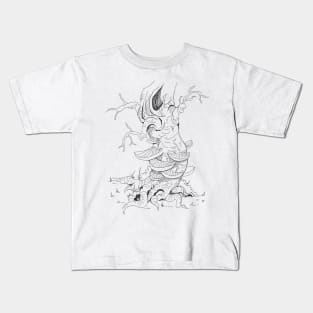 old moldy tree sketch Kids T-Shirt